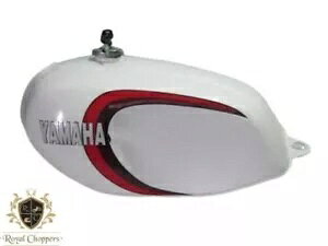 ���}�n RD350Lc �z���C�g�h���R���^���N 1980-81 �L���b�v & �L�[�t�� |�K���Ԏ� Yamaha Rd350Lc White Painted Fuel Tank 1980-81 With Cap & Key |Fit For