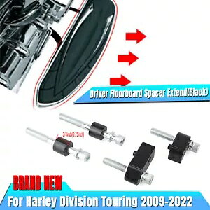 0.75 �C���` �h���C�o�[ �t���A�{�[�h �X�y�[�T�[ �g���L�b�g �n�[���[ �c�[�����O 2009-2022 �u���b�N 0.75 inch Driver Floorboard Spacer Extend Kit For Harley Touring 2009-2022 Black �y���s�A���i�z