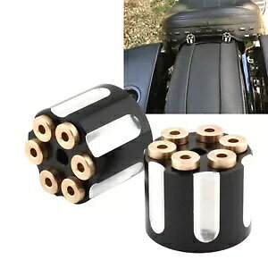 2PC BLK �z���C�g�㕔�V�[�g�{���g�t�F���_�[�l�W�i�b�g�n�[���[�G���N�g���O���C�h�t�@�b�g�{�[�C�p 2PC Blk White Rear Seat Bolt Fender Screw Nut For Harley Electra Glide Fat Boy �y���s�A���i�z