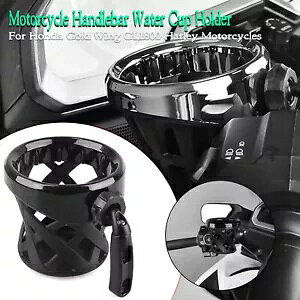 nho[ Jbv z_[ hN bV oXPbg }Egt z_ S[h ECO GL1800 ubN Handlebar Cup Holder Drink W/ Mesh Basket Mount For Honda Gold Wing GL1800 Black