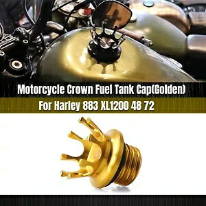 S[hK\KXR^NLbvn[[X|[cX^[ 883 XL1200 48 72 _Ci 1992+ Gold Petrol Gas Fuel Tank Cap For Harley Sportster 883 XL1200 48 72 Dyna 1992+
