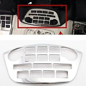 �N���[���t�����g CD ���W�I�����p�l���g�����z���_�S�[���h�E�B���O GL1800 2001-11 ka Chrome Front CD Radio Decoration Panel Trim For Honda Goldwing GL1800 2001-11 ka