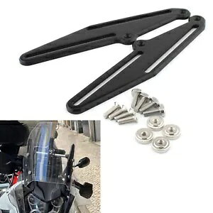 2x �����\�ȃt�����g�K���X�u���P�b�g���t�e�B���O���}�n Tenere700 2019 2020-2023 ka 2x Adjustable Windshield Bracket Lifting For Yamaha Tenere700 2019 2020-2023 ka �y���s�A���i�z