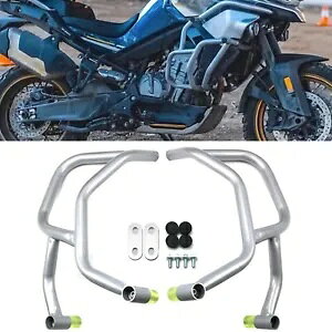 I[goC GWK[h NbVveN^[ CFmoto CF-Moto 800MT 2021-up Vo[p Motorcycle Engine Guard Crash Protector For Cfmoto Cf-Moto 800MT 2021-up Silver