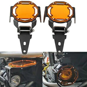 �I�����W�I�[�g�o�C�t�H�O���C�g�����Y�K�[�h�J�o�[ BMW R1200GS R1250GS S1000XR �V���� Orange Motorcycle Fog Light Lens Guard Cover For BMW R1200GS R1250GS S1000XR New �y���s�A���i�z