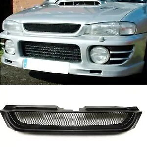XoCvbT 6th 1997-2001 tgop[OWG[^[O}bgubN- For Subaru Impreza 6th 1997-2001 Front Bumper Grille Radiator Grill Matte Black-