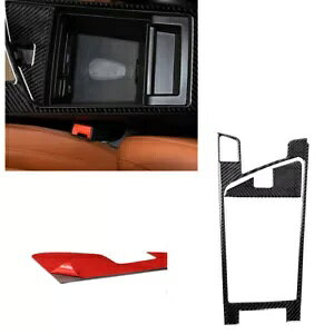カーボンファイバーアームレスト収納ボックスカバー アルファロメオ ジュリア 2017-2019用- Carbon Fiber Armrests Storage Box Cover for Alfa Romeo Giulia 2017-2019-