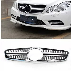 ZfXxc E N[y 2009-13 2012 W207 AMG tgObhWG[^[OVo[- For Mercedes Benz E Coupe 2009-13 2012 W207 AMG front grid radiator grille silver-