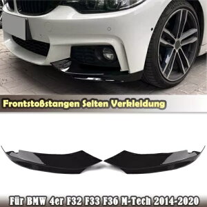 BMW 4 �V���[�Y F32 F33 F36 M-Tech 2014-2020 �t�����g�o���p�[�T�C�h�R�[�i�[�X�|�C���[- For BMW 4 Series F32 F33 F36 M-Tech 2014-2020 front bumper side corner spoiler-