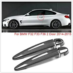 BMW F32 F33pUJo[gȂ̃J[{t@Co[hAnh- Carbon fiber door handle without induction hole cover trim for BMW F32 F33-