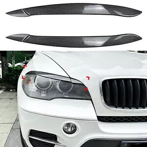 BMW X5 E70 2008-2013 2012 �w�b�h���C�g���т܂Ԃ��̑����V- For BMW X5 E70 2008-2013 2012 headlights eyebrows eyelids decor new- �y���s�A���i�z