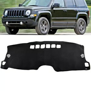 �W�[�v �p�g���I�b�g �R���p�X 2010-2014 �_�b�V���{�[�h�J�o�[ �}�b�g�u���b�N- For Jeep Patriot Compass 2010-2014 Dashboard Cover Mat Black- �y���s�A���i�z