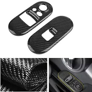 J[{t@Co[EBhEXCb`plg ~jN[p[ F56 F55 2014-2022 2015p- Carbon Fiber Window Switch Panel Trim for Mini Cooper F56 F55 2014-2022 2015-