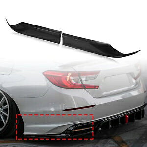 2018-22 ホンダ アコード YOFER リアディフューザーサイドトリム ABS 1 セット新しいブラック- For 2018-22 Honda Accord YOFER Rear Diffuser Side Trim ABS 1 Set New Black-