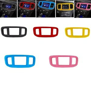 u[J[Z^[R\[irQ[VplJo[ Dod Charger 2016-2021p- Blue Car Center Console Navigation Panel Cover for Dod Charger 2016-2021-