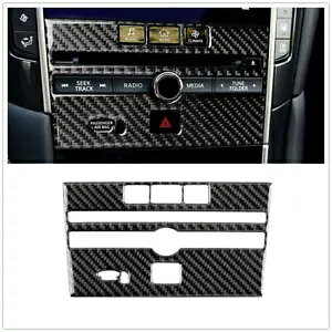 CtBjeB Q50 Q60 2014 2015 2016-2020 CeA CD Rg[plx[ubN- For Infiniti Q50 Q60 2014 2015 2016-2020 Interior CD Control Panel Bezel Black-