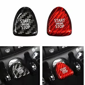 bhJ[{t@Co[[^[XCb`{^XebJ[~jN[p[ F55 F56 F57 F60 V- Red Carbon Fiber Motor Switch Button Sticker for Mini Cooper F55 F56 F57 F60 New-