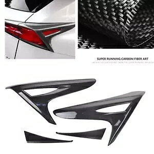 2015-20 NTX NX200 NX300 15-18 e[Cg܂ԂJo[gJ[{t@Co[- For 2015-20 Lexus NX200 NX300 15-18 Tail Light Eyelid Cover Trim Carbon Fiber-