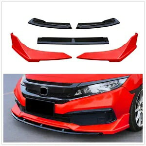 z_VrbN 2019-2020 Z_tgop[X|C[Xvb^[bvV- For Honda Civic 2019-2020 Sedan Front Bumper Spoiler Splitter Lip New-
