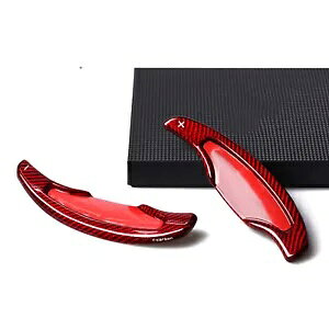 XeAO zC[ Vtg bJ[ GNXeV x[ LfbN ATS CTS-L CT6 bh Vi- Steering Wheel Shift Rockers Extension Bezel for Cadillac ATS CTS-L CT6 Red New-