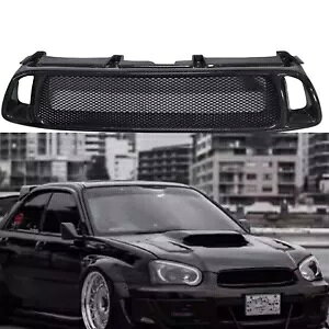 J[{t@Co[tgop[OWG[^[OXoCvbT 8th 2004-2005- Carbon Fiber Front Bumper Grille Radiator Grill for Subaru Impreza 8th 2004-2005-
