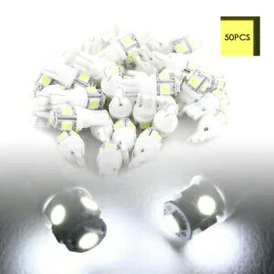 1 �Z�b�g LED �X�[�p�[�z���C�g T10 �E�F�b�W 5-SMD 5050 �d�� W5W 2825 158 192 168 194- 1set LED Super White T10 Wedge 5-SMD 5050 Bulb W5W 2825 158 192 168 194- �y���s�A���i�z