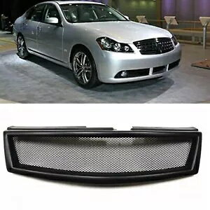 CtBjeB M35 M45 2006-2007 tgop[OOXt@Co[}bgubN- For Infiniti M35 M45 2006-2007 Front Bumper Grille Fiberglass Matte Black-