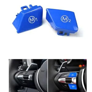 VXeAOzC[ M1 + M2 t@bVXCb`{^Lbv BMW M X|[c F20 F21 u[V 2x- New steering wheel M1 + M2 fashion switch button cap for BMW M sport F20 F21 blue new 2x-