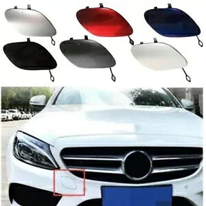 xc W205 C400 AMG 15-18 tgop[tbNJo[LbvzCg- FOR Benz W205 C400 AMG 15-18 Front Bumper Tow Hook Cover Cap White-