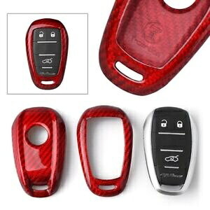 Ԃ̃bhJ[{t@Co[X}[gP[XL[Jo[At@Ip- Car Red Carbon Fiber Smart Case Key Decor Cover For Alfa Romeo-