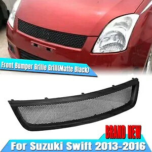 tgop[WG[^[OOXYLXCtg 2013-2017 2014 }bgubN- Front Bumper Radiator Grill Grille for Suzuki Swift 2013-2017 2014 Matte Black-