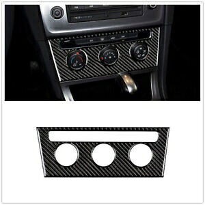 St 7 2013 2014 2015-2019 J[{t@Co[󒲃{^Jo[- For Golf 7 2013 2014 2015-2019 Carbon Fiber Air Conditioning Button Cover Black-