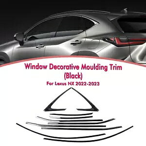 �Ԃ̑��T�C�h�g�����K�X�P�b�g�X�g���b�v�������N�T�X NX 2022-2023- Car Window Side Trim Gasket Strip Decor For Lexus NX 2022-2023-