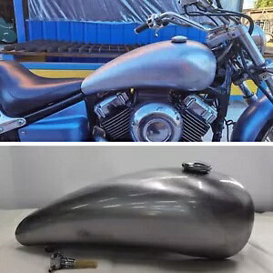 }nhbOX^[ 400 650 I[goCKXR^NVo[V- For Yamaha Dragstar 400 650 Handmade Motorcycle Gas Fuel Tank Silver New-