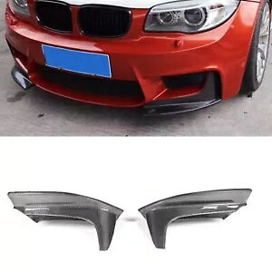 2011 2012-2013 BMW E82 1 �V���[�Y M �t�����g�X�|�C���[�T�C�h�R�[�i�[�J�o�[�u���b�N- For 2011 2012-2013 BMW E82 1 Series M front spoiler side corner cover black-