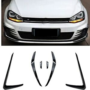 VW St 7 GTI 2013 2014 2015-2016 tgop[t@Jo[- For VW Golf 7 GTI 2013 2014 2015-2016 front bumper fan cover black-