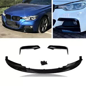 BMW 3 V[Y F30 2012-18 2013 2014 M X|[ctgop[X|C[bvubN- For BMW 3 Series F30 2012-18 2013 2014 M Sport front bumper spoiler lip black-