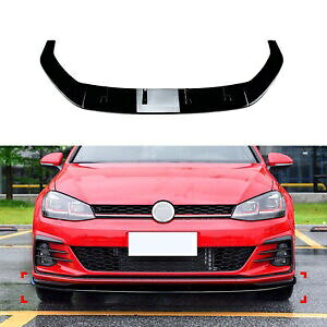 St MK 7.5 GTI R Rline 2017-2019 2018 tgop[X|C[bvubN- For Golf MK 7.5 GTI R Rline 2017-2019 2018 front bumper spoiler lip black-