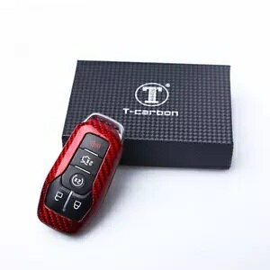 ���b�h�X�}�[�g�P�[�X�L�[�����J�o�[�t�H�[�h�}�X�^���O 2015-2016 �V����- Red Smart Case Key Decor Cover For Ford Mustang 2015-2016 New- �y���s�A���i�z
