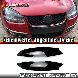 wbhCg܂ԂWgpl VW St MK5 GTI rbgubN- Headlights eyelids lid decorative trim panel for VW Golf MK5 GTI rabbit black-