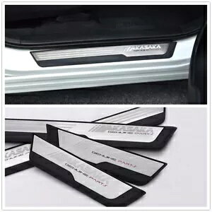 z_ CRV CR-V 2017-2019 2018 LED Ȃ̃X`[J[Gg[Xgbv- Car entry strips made of steel for Honda CRV CR-V 2017-2019 2018 without LED-