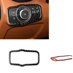 At@I WA 2017-2019 pJ[{t@Co[CeAgwbhCgXCb`- Carbon fiber interior trim headlight switch for Alfa Romeo Giulia 2017-2019-