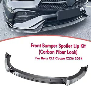 ZfXxc CLE N[y C236 2024+ ptgop[Xv^[X|C[bv- Front bumper splinter spoiler lip for Mercedes Benz CLE Coupe C236 2024+-