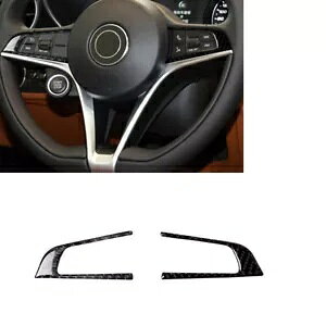 Ԃ̃XeAOzC[XCb`{^Jo[gAt@IWA 2017-19- Car Steering Wheel Switch Button Cover Trim For Alfa Romeo Giulia 2017-19-