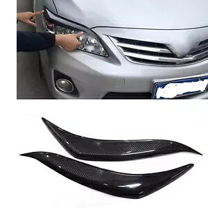 �g���^�J���[�� 2011-2013 �Ԃ̃w�b�h���C�g�܂Ԃ����уg����- For Toyota Corolla 2011-2013 Car Headlights Eyelid Eyebrows Trim- �y���s�A���i�z