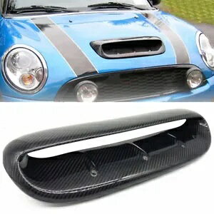 J[{t@Co[ t[h GA Cbg 2002-2006 ~j N[p[ S R53 R50 ubN- Carbon Fiber Hood Air Inlet for 2002-2006 Mini Cooper S R53 R50 Black-