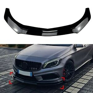 ZfXxc W176 A200 A260 A45 AMG 2013-18 tgop[X|C[ubN- For Mercedes-Benz W176 A200 A260 A45 AMG 2013-18 front bumper spoiler black-