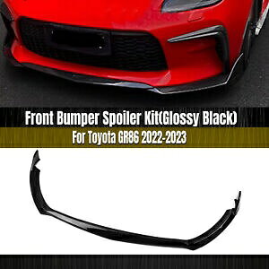 g^ GR86 2022-2023 Ԃ̃tgop[X|C[Xvb^[bvubN- For Toyota GR86 2022-2023 car front bumper spoiler splitter lip black-