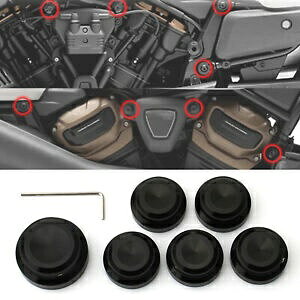 �I�[�g�o�C�G���W���i�b�g�J�o�[�n�[���[�X�|�[�c�X�^�[ RH1250S RH975 2022-23 �u���b�N- Motorcycle Engine Nut Cover For Harley Sportster RH1250S RH975 2022-23 Black- �y���s�A���i�z