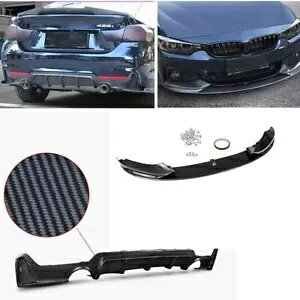 2014 2015 2016 2017-2020 BMW 4 V[Ytgop[X|C[AfBt[U[ 1 Zbg- For 2014 2015 2016 2017-2020 BMW 4 Series Front Bumper Spoiler Rear Diffuser 1 Set-
